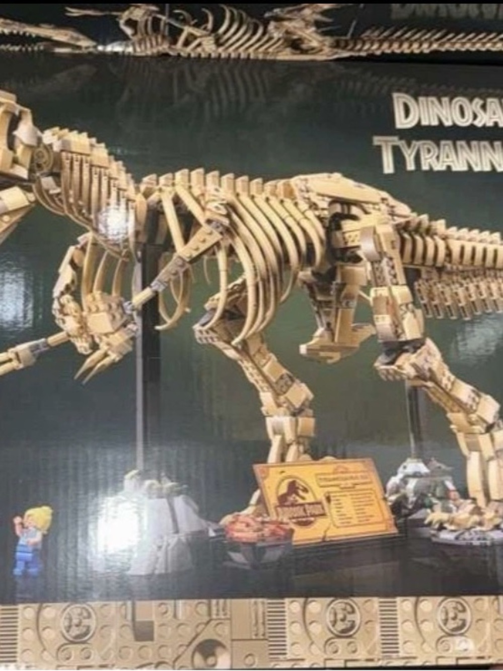 Tyrannosaurus Skeleton Building Set - Beige Dinosaur Model